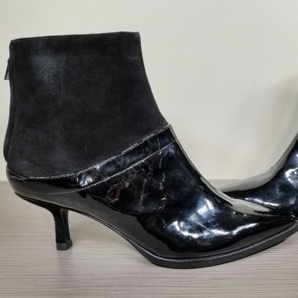 Pelle Moda Booties, Black Leather & Suede, Womens Size 6.5 M - Picture 7 of 12